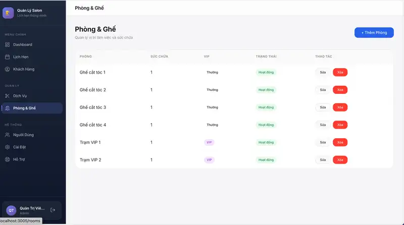 Công cụ hỗ trợ quản lý đặt lịch cho lĩnh vực Salon tóc - Hình 2