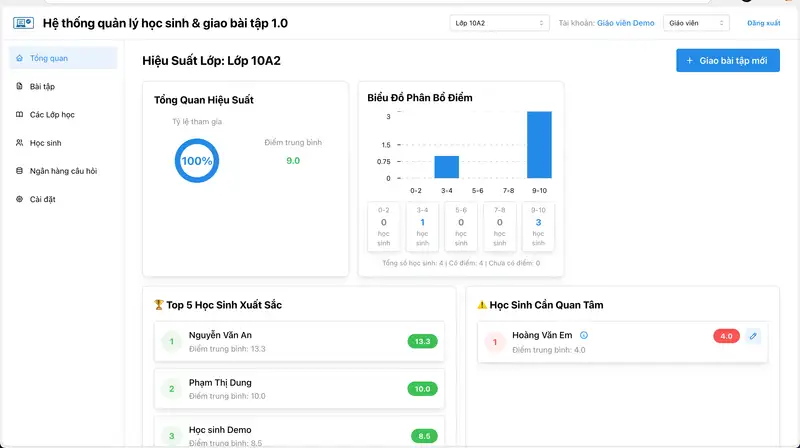 Phần mềm Giao và chấm bài online - Hình 2